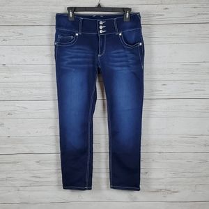 Vanity womens ankle straight leg jeans